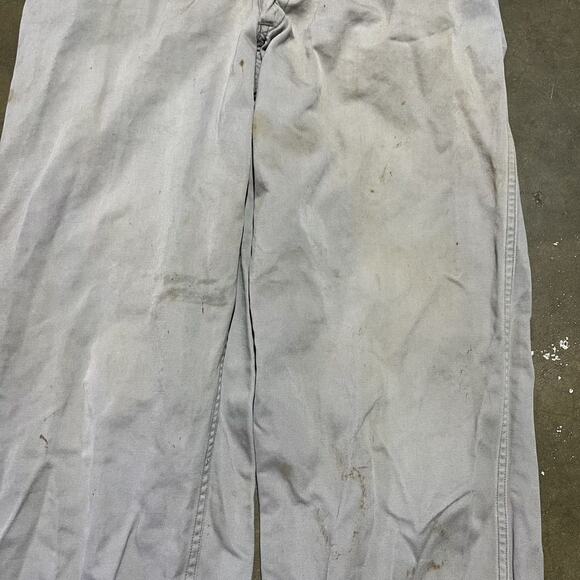 Vintage 50s Big Mac Grey Sanforized Sail Cloth Chinos 30x29 - Picture 2 of 6